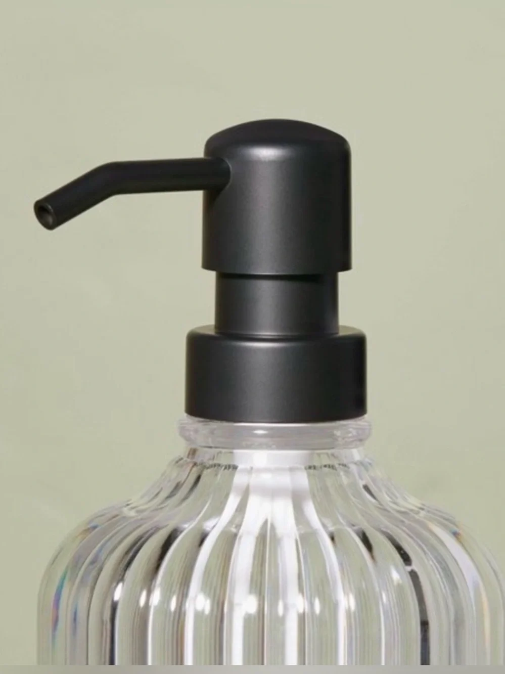 Hearth & Hand Clear Acrylic Refillable Dispenser Bathroom Accessory Set (2) NWT